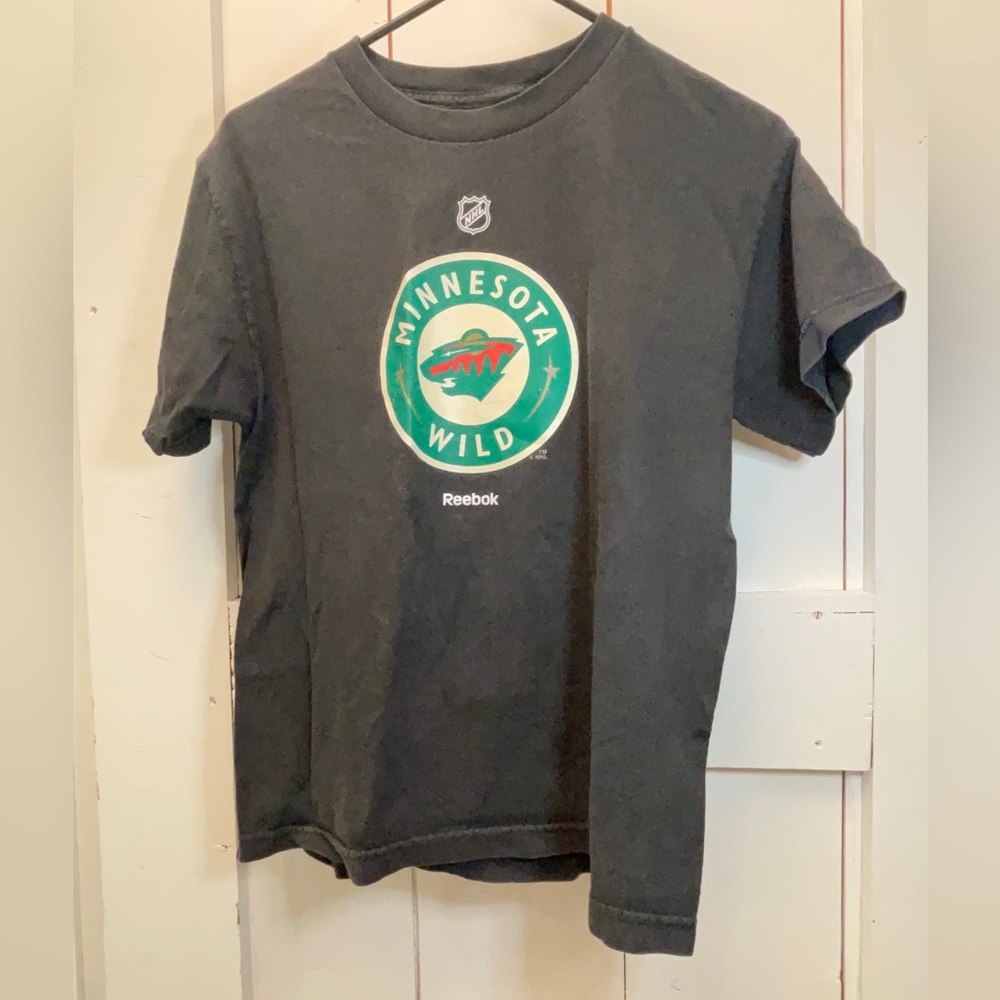 NHL Minnesota wild Reebok vintage t-shirt, black, green, red, brown, white